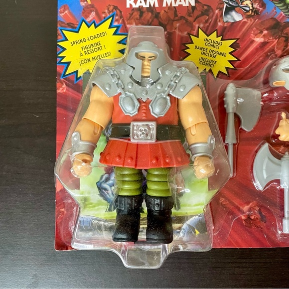 Masters of the Universe MOTU Ram Man Action Figure Deluxe Set - With Comic! - Picture 2 of 3
